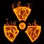 Toxic fire icon