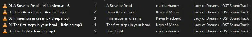 Lady of Dreams Soundtrack Screenshot 0