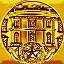 Gold White House Coin icon