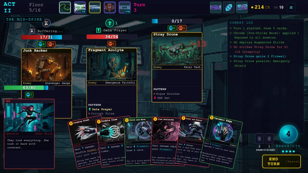 CyberDeck: The Cyberpunk Roguelike Deckbuilder Screenshot 2