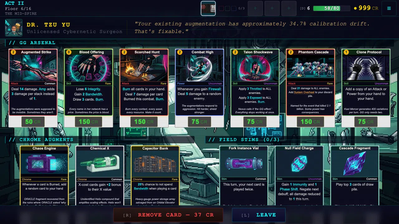 CyberDeck: The Cyberpunk Roguelike Deckbuilder Screenshot 1