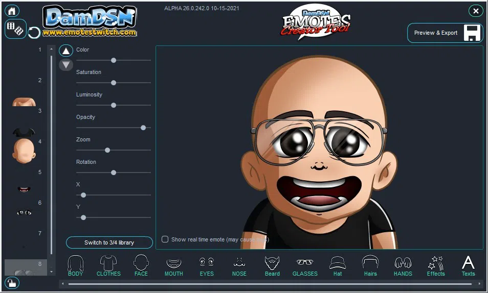 Emotes Creator Tool Screenshot 1