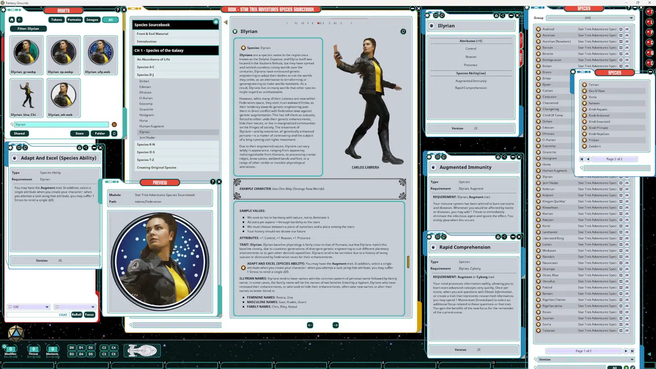 Fantasy Grounds - Star Trek Adventures - Second Edition - Species Sourcebook Screenshot 4