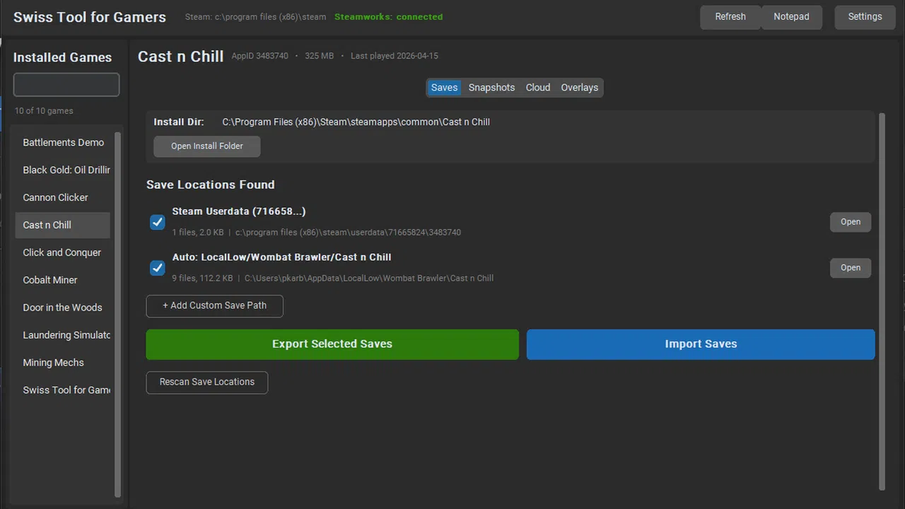 Swiss Tool for Gamers Screenshot 4