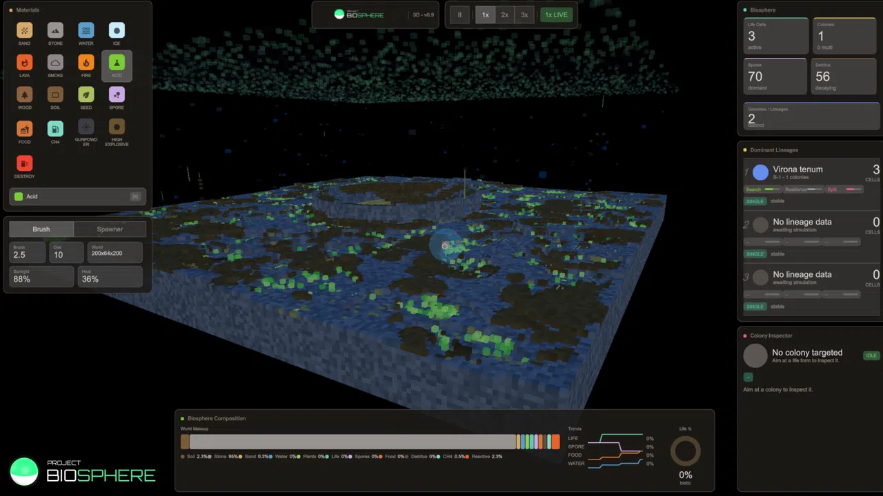 Project Biosphere Screenshot 1