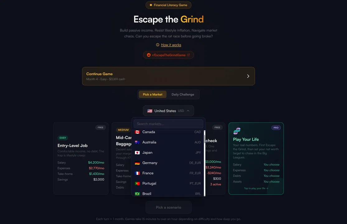 Escape the Grind Screenshot 1