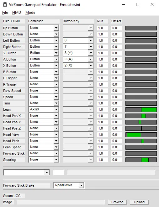 VirZOOM Gamepad Emulator Screenshot 1
