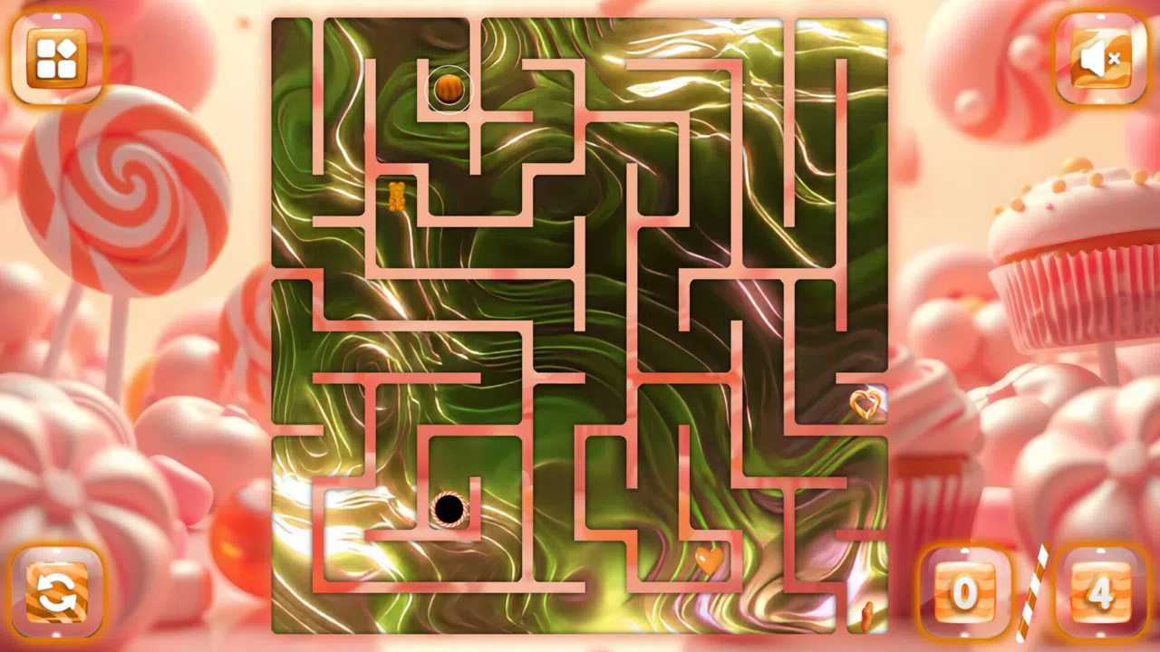 Sweetie Candy Maze: Coral Peach Screenshot 4