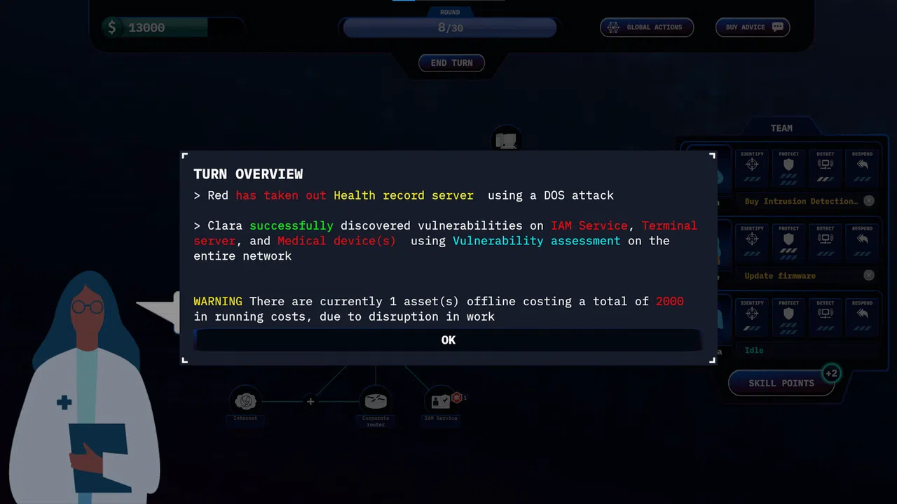 RxB - Cyber security management game Screenshot 2
