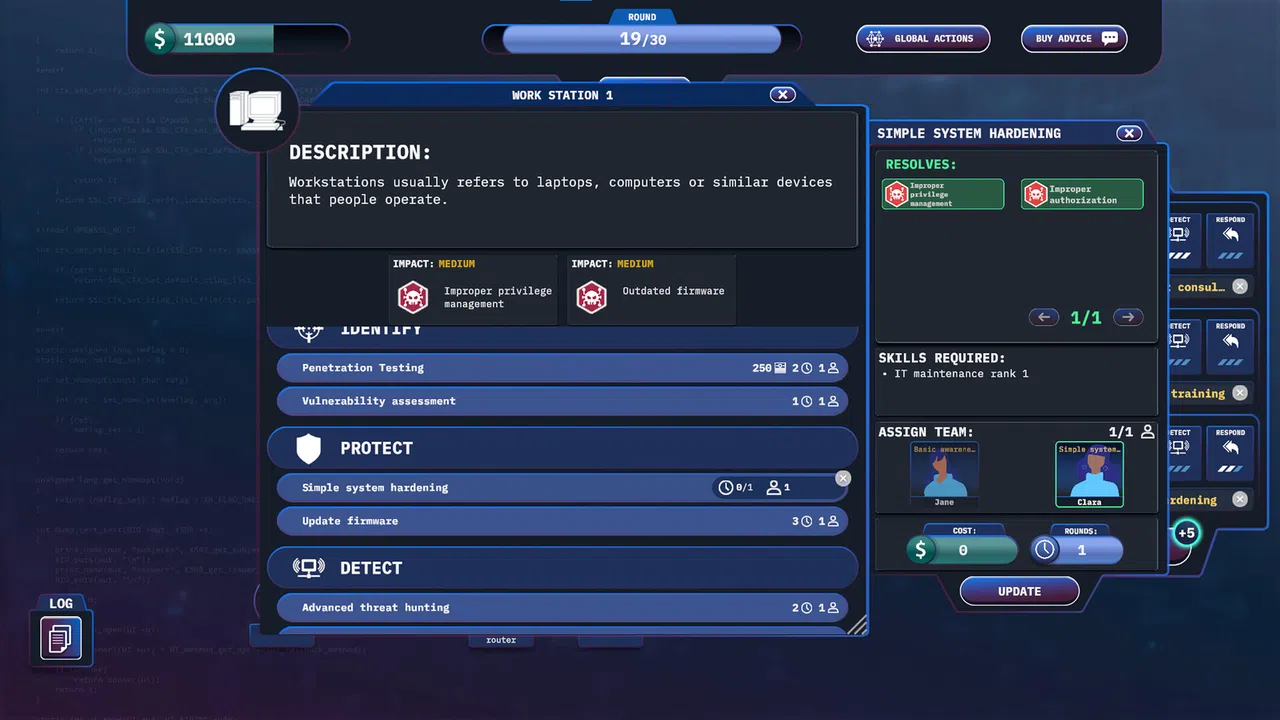 RxB - Cyber security management game Screenshot 6
