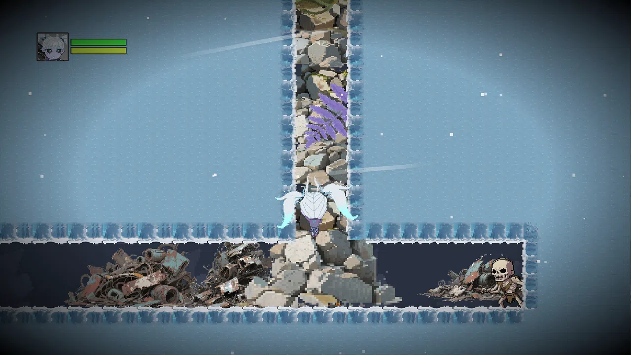 SnowKnight: Super Strength, Big Head, Twin Tails Screenshot 1