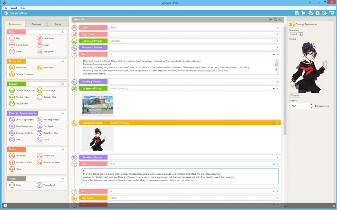 TyranoBuilder Visual Novel Studio Screenshot 6