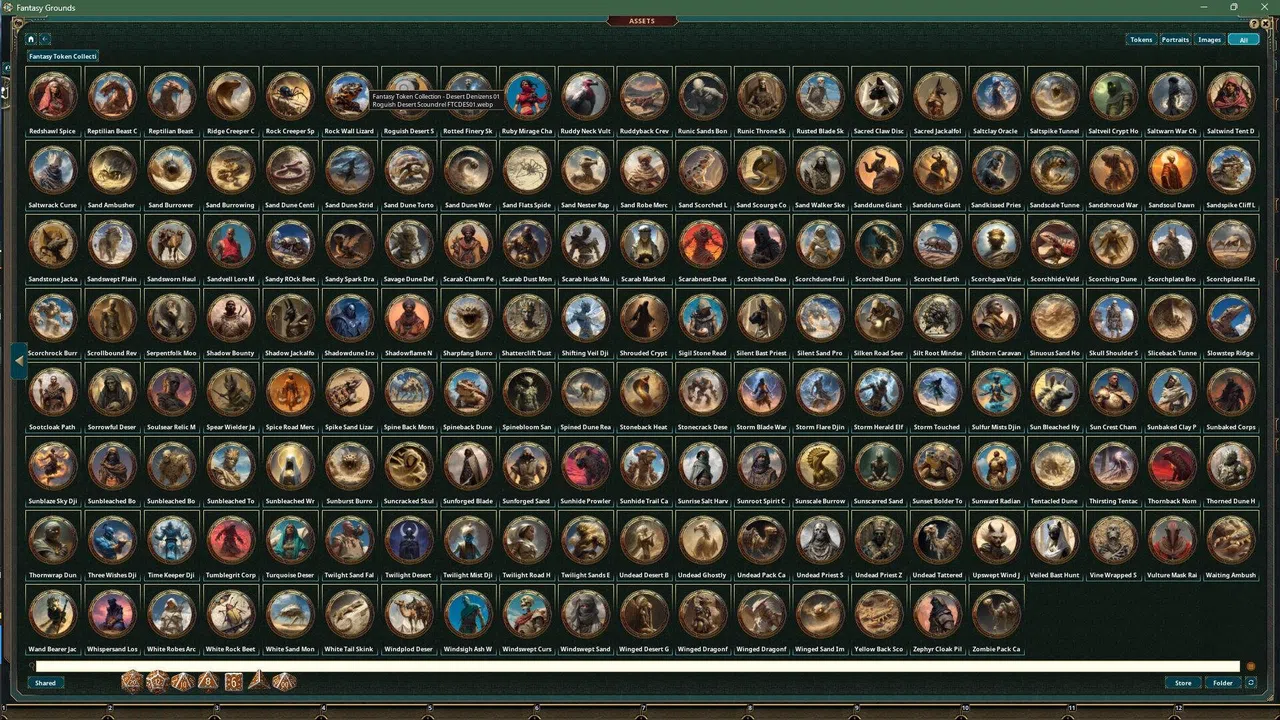 Fantasy Grounds - Fantasy Token Collection - Desert Denizens 01 Screenshot 0