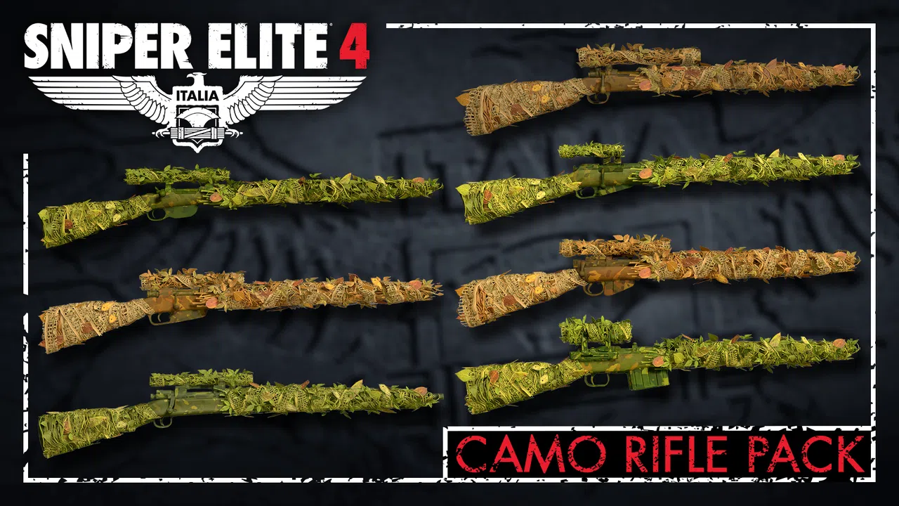 Sniper Elite 4 - Camouflage Rifles Skin Pack Screenshot 5