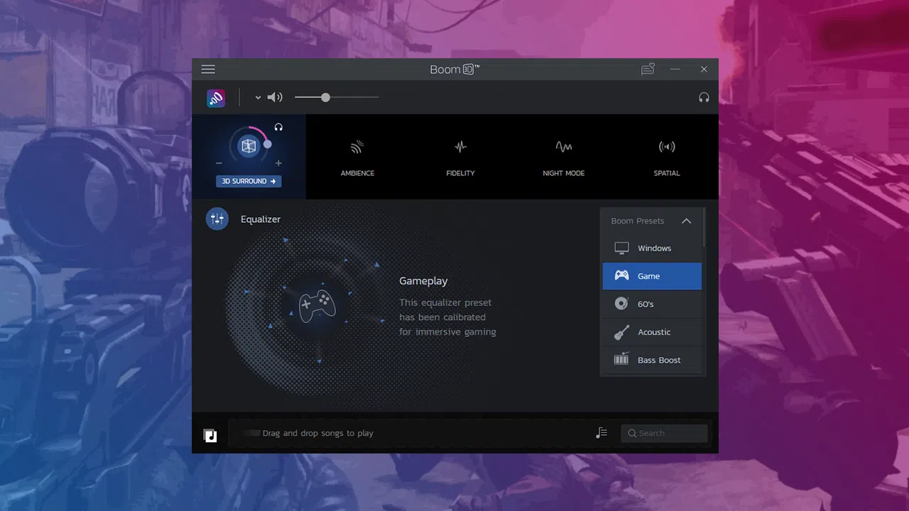 Boom 3D Windows: Experience 3D surround sound in games Screenshot 3