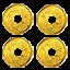 Collect 500 coins icon