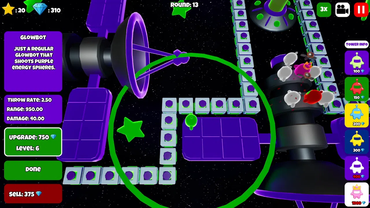 Glowbot Tower Defense Screenshot 6
