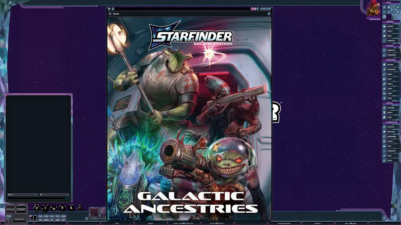Fantasy Grounds - Starfinder 2 RPG - Starfinder Galactic Ancestries Screenshot 0