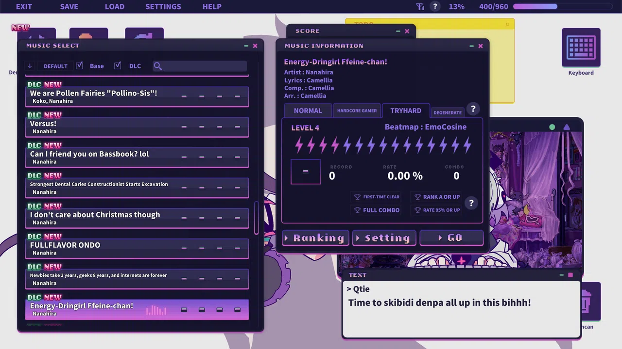 Yunyun Syndrome!? Rhythm Psychosis - Extra Song Pack feat. Nanahira Screenshot 0