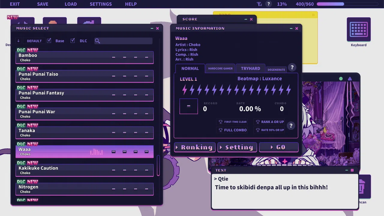 Yunyun Syndrome!? Rhythm Psychosis - Extra Song Pack feat. Rish Screenshot 0