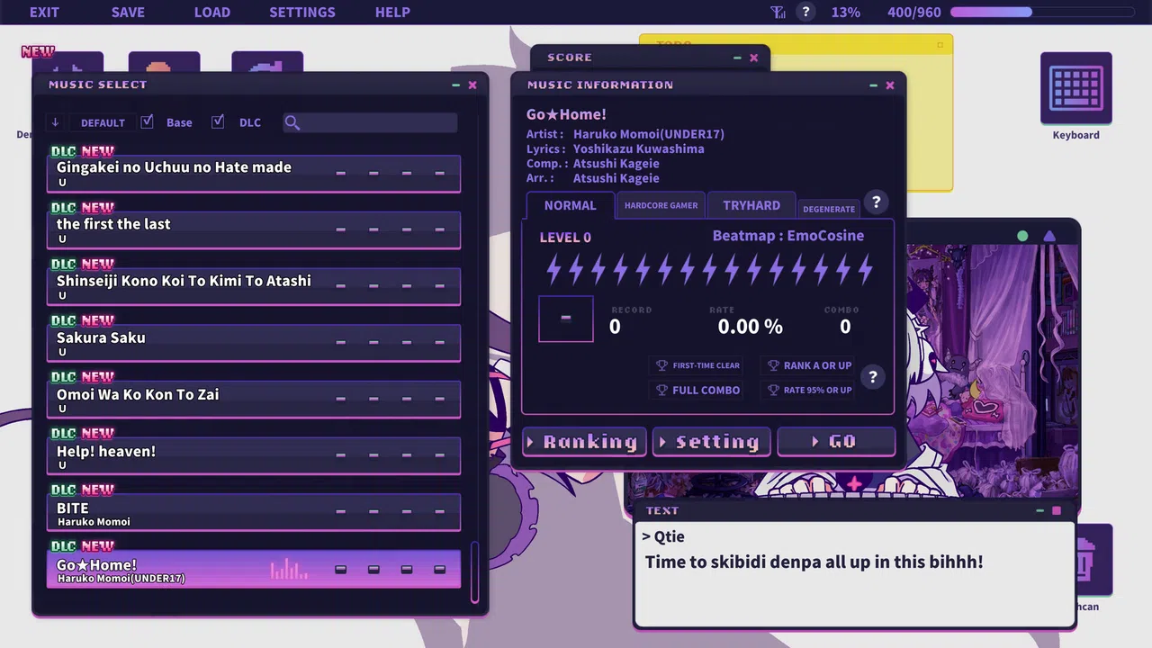 Yunyun Syndrome!? Rhythm Psychosis - Extra Song Pack feat. FrontWing Screenshot 0