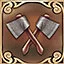 Tough lumberjack icon
