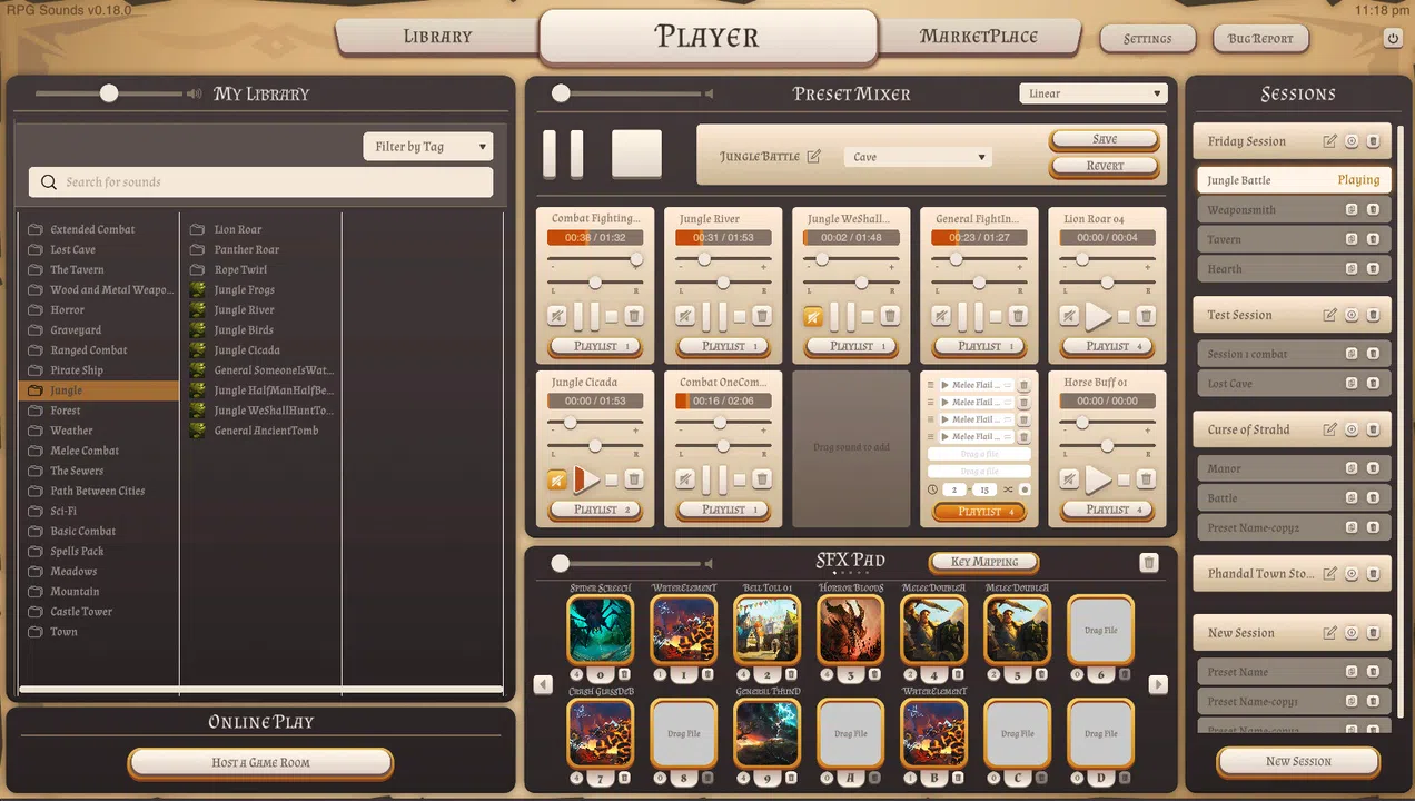 RPG Sounds Screenshot 1