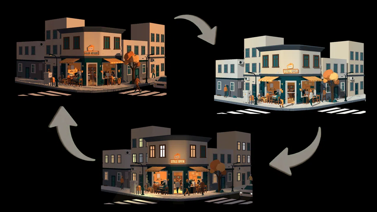 Still Open: Taskbar Cafe Idle Screenshot 5