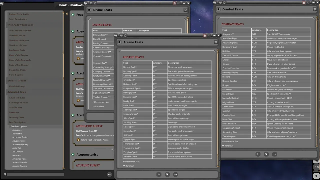 Fantasy Grounds - Shadowfinder Roleplaying Game Player's Guide Screenshot 0
