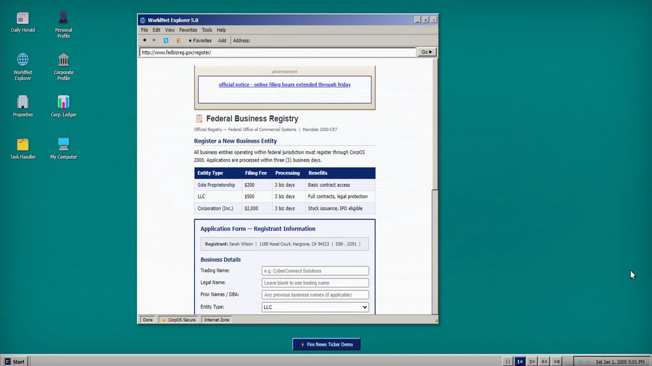 CorpOS 2000 Screenshot 9