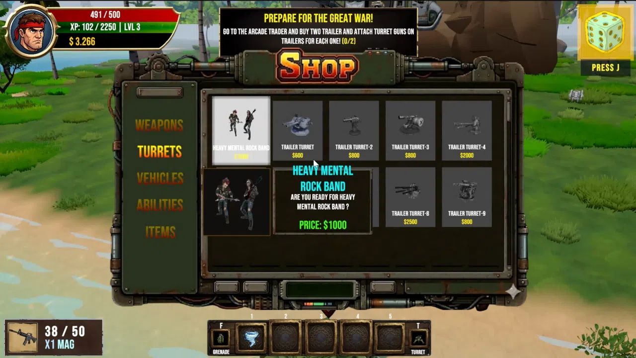 Heavy Mental: A Co-op Action Roguelite Screenshot 2