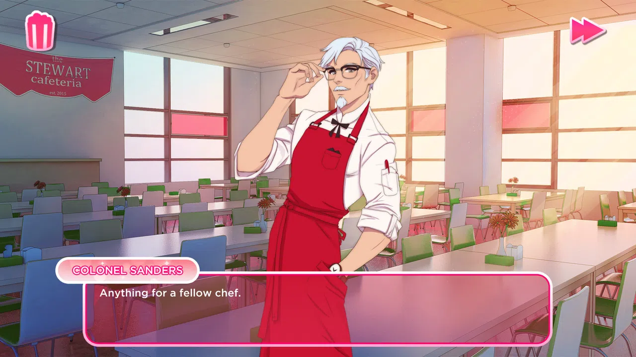 I Love You, Colonel Sanders! A Finger Lickin’ Good Dating Simulator Screenshot 0