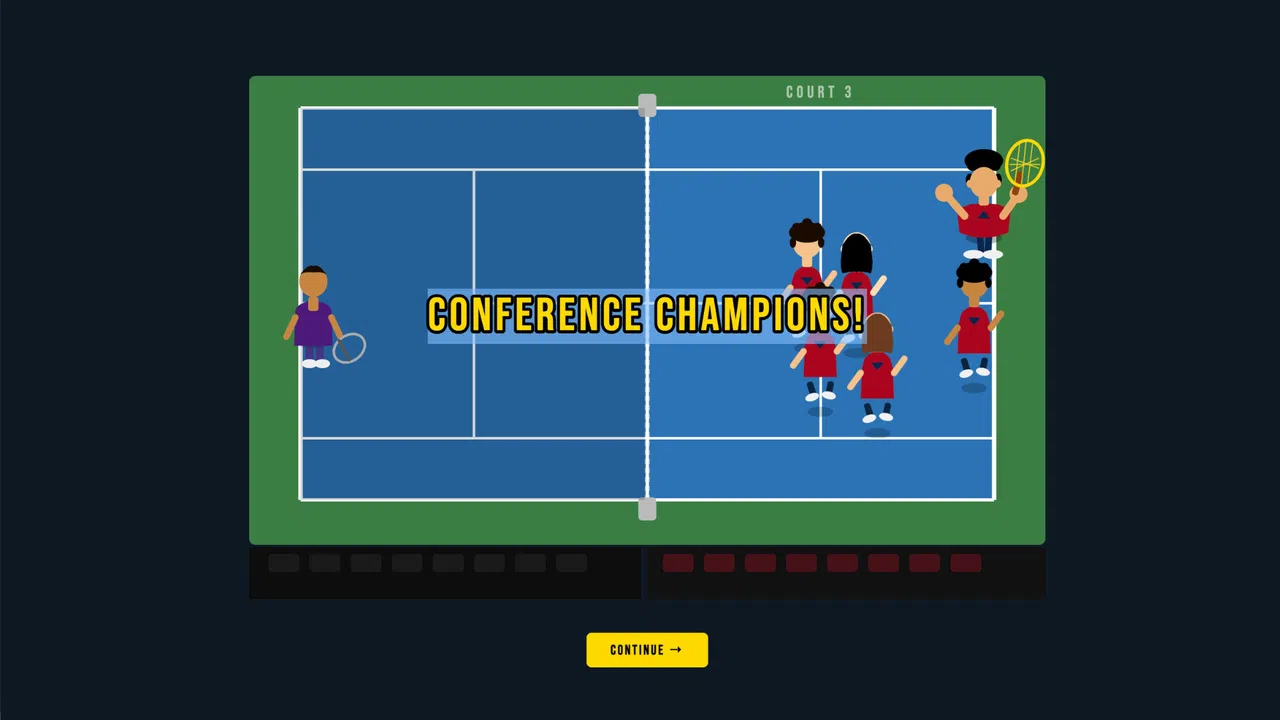 Swing Dynasty: College Tennis Screenshot 10
