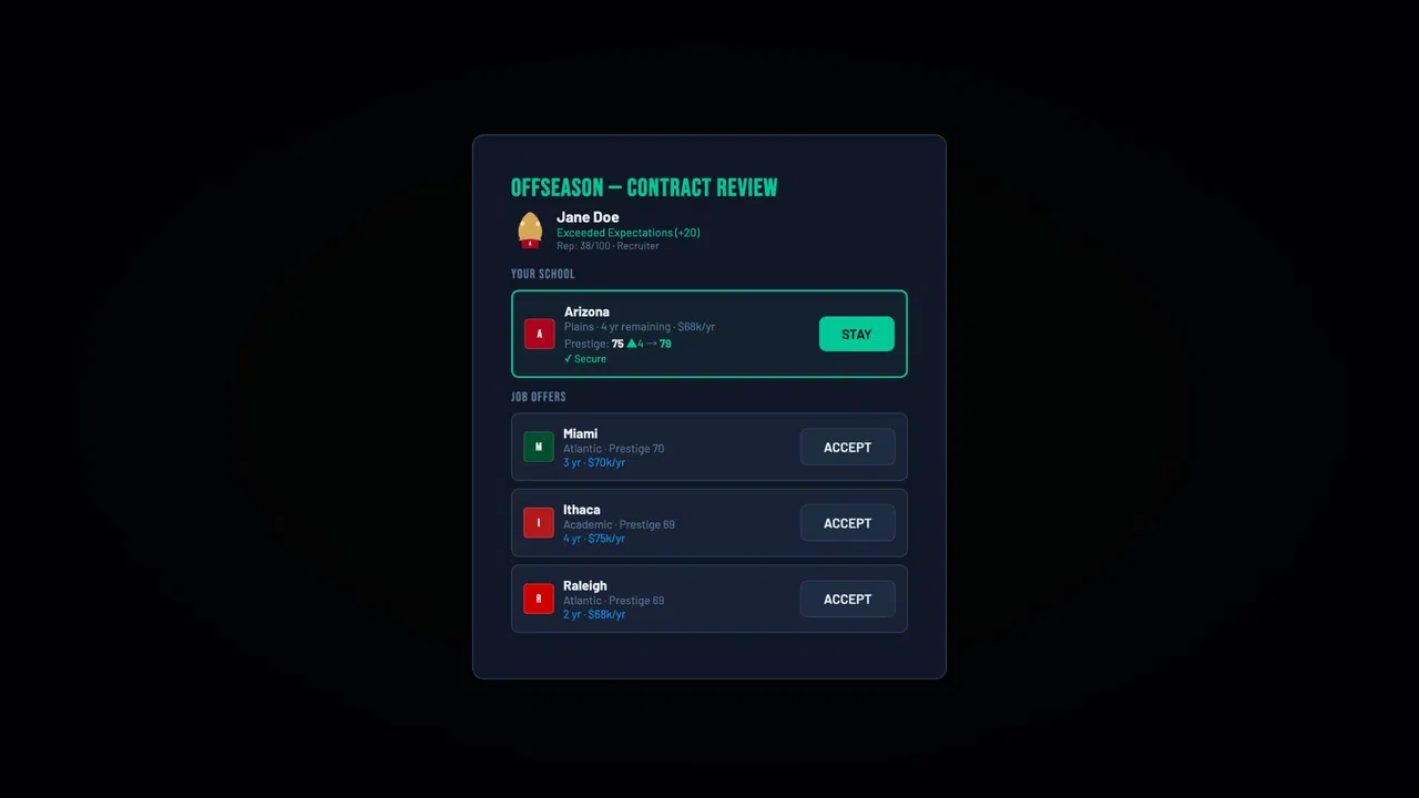 Swing Dynasty: College Tennis Screenshot 16