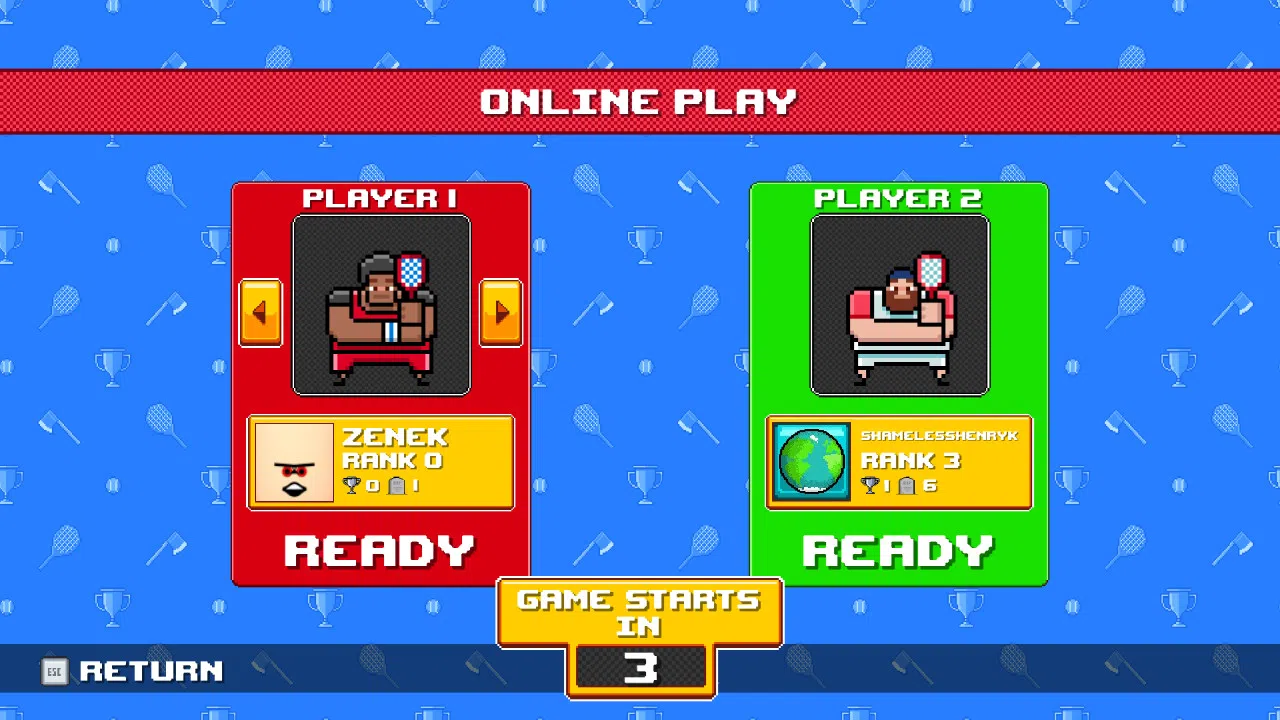 Timber Tennis: Versus Screenshot 1