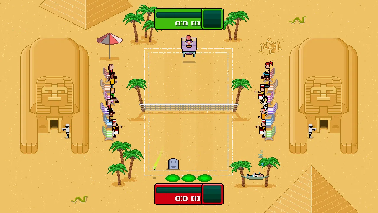 Timber Tennis: Versus Screenshot 2