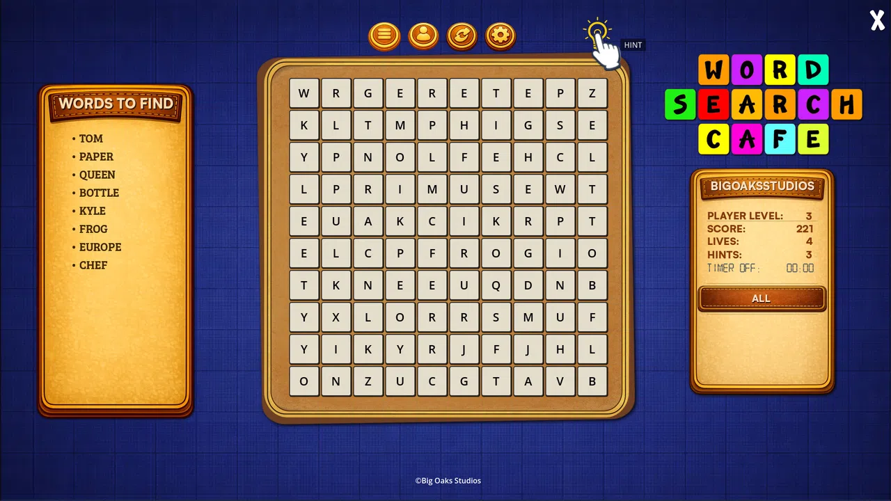 Word Search Cafe Demo Screenshot 1