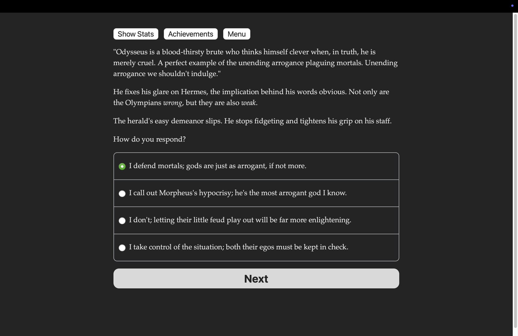Hearts in Hades: Divine Passion Screenshot 2