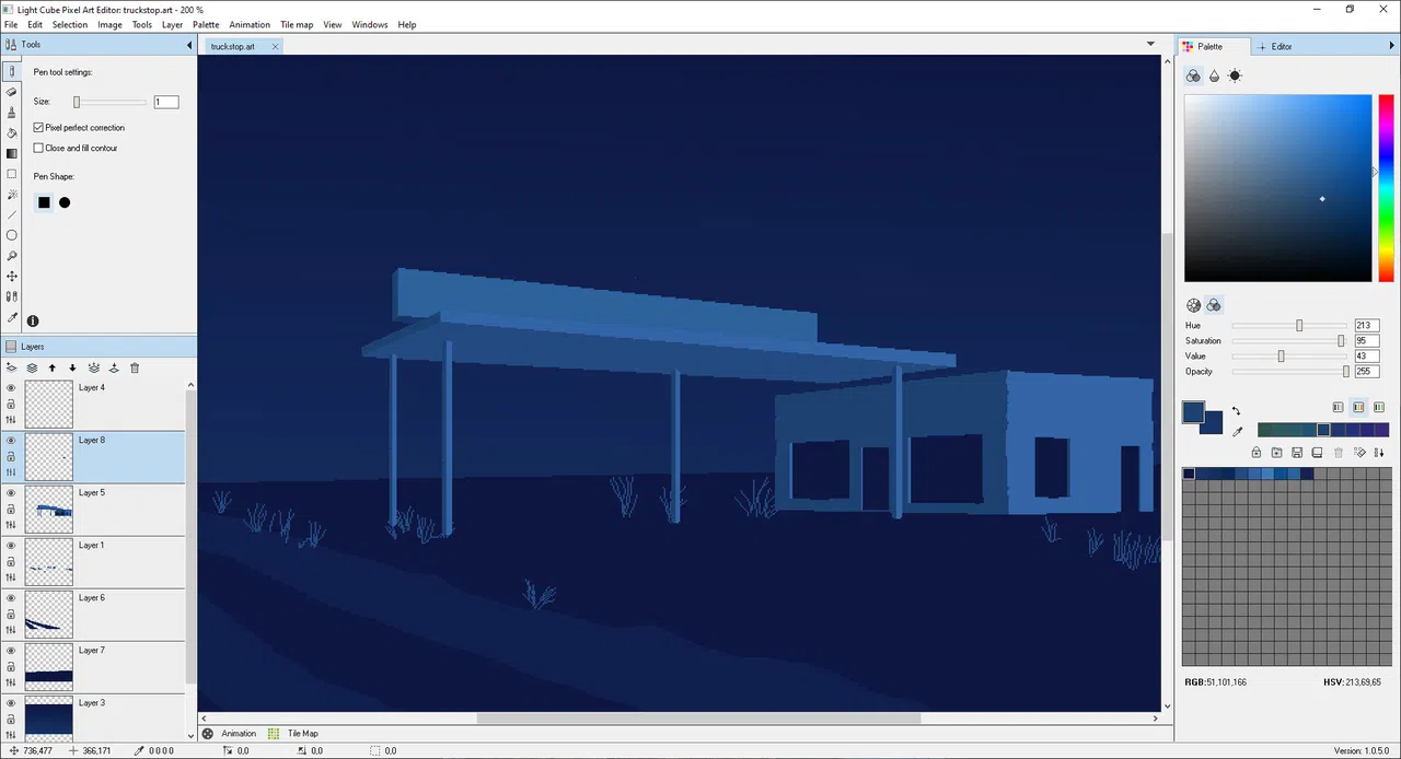 Lightcube Pixel Art Editor Screenshot 0