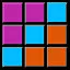 3 Colors - 7 Rows (Silver) icon