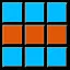 2 Colors - 7 Rows (Silver) icon