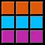 3 Colors - 6 Rows (Gold) icon