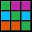 4 Colors - 5 Rows (Silver) icon