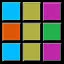 5 Colors - 4 Rows (Silver) icon