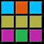 5 Colors - 6 Rows (Silver) icon