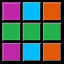 4 Colors - 6 Rows (Silver) icon