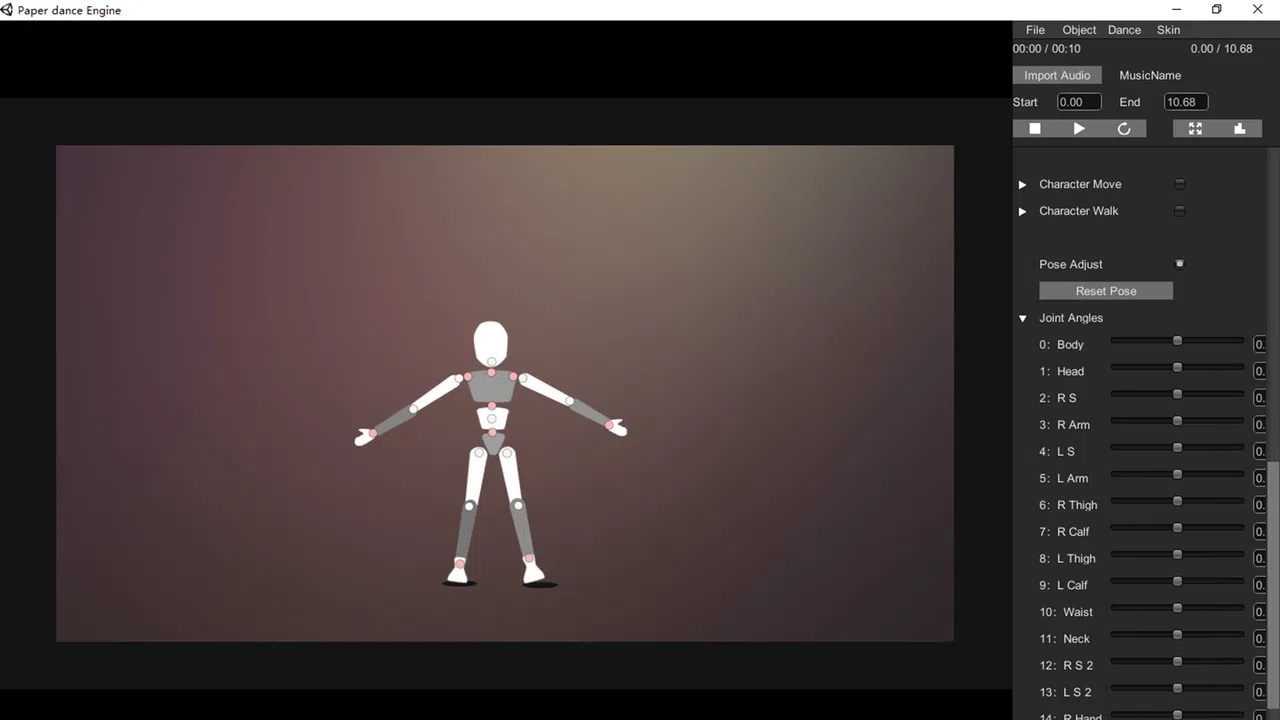 Paper dance Engine Screenshot 1