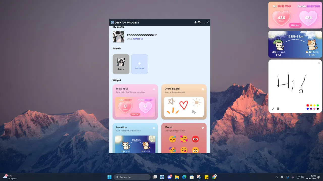 Desktop Widget Screenshot 2