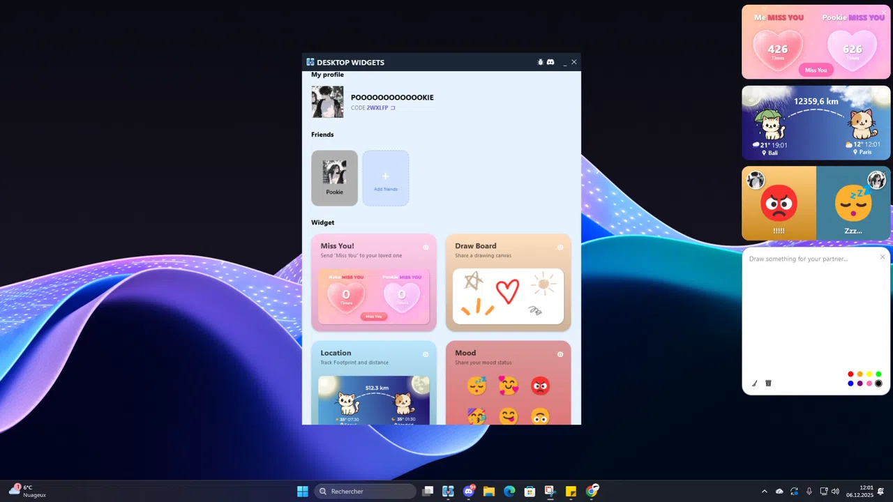 Desktop Widget Screenshot 1