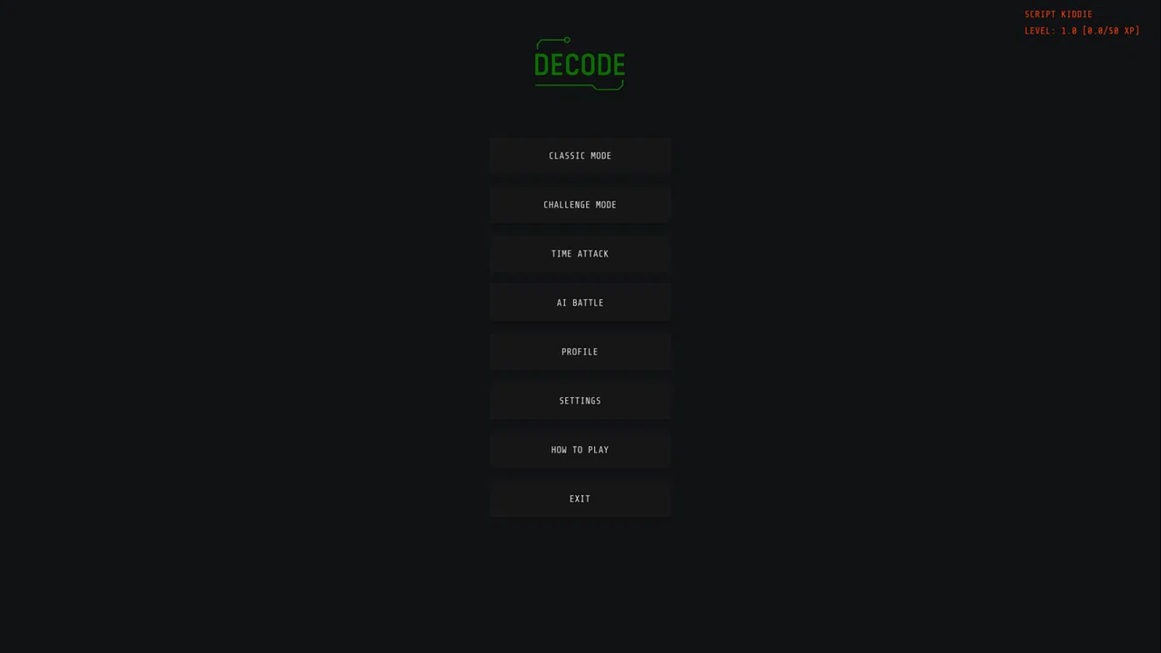 DECODE Screenshot 3